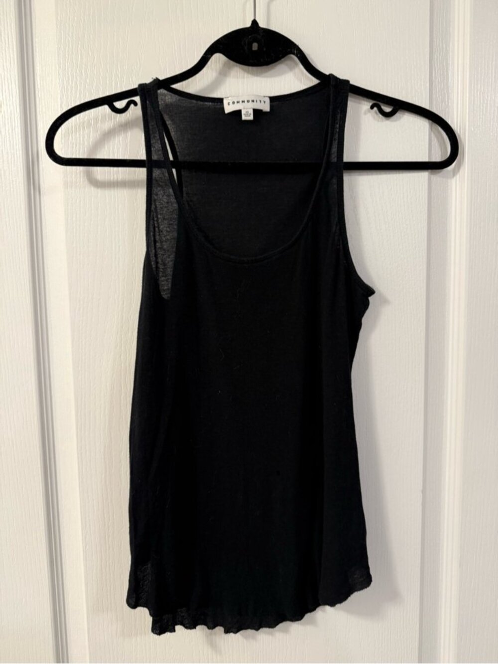 Aritzia Women's Tank Top Black Size XS Neutral Causal Basic Summer Whimsigoth - Picture 2 of 7